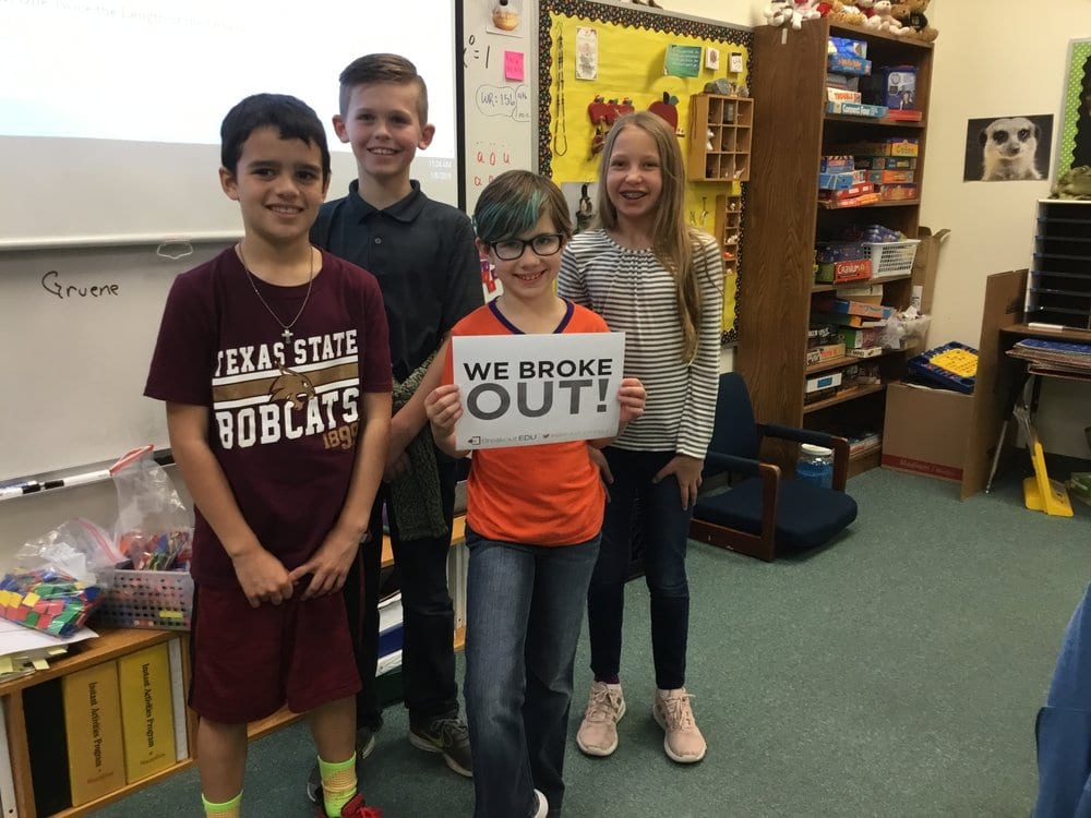 Breakout EDU recognizes Mrs. Risinger’s 4th Grade TAG kiddos